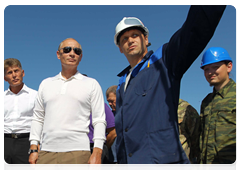 Prime Minister Vladimir Putin visiting the construction site of the Vostochny national cosmodrome|28 august, 2010|12:27