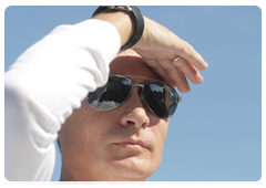Председатель Правительства Российской Федерации В.В.Путин осмотрел место строительства российского национального космодрома «Восточный»|28 августа, 2010|18:48