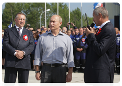 Prime Minister Vladimir Putin at the opening ceremony for the Russian section of the Russia-China pipeline|29 august, 2010|10:22
