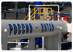Церемония открытия российского участка нефтепровода «Россия-Китай»|29 августа, 2010|10:22