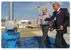 Председатель Правительства Российской Федерации В.В.Путин принял участие в церемонии открытия российского участка нефтепровода «Россия-Китай»|29 августа, 2010|10:22