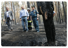 Prime Minister Vladimir Putin at the Emergencies Ministry camp in the Voronezh Region|4 august, 2010|14:51