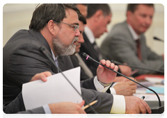 Federal Anti-Monopoly Service Head Igor Artemyev during a meeting of the Government Commission on Monitoring Foreign Investment|4 august, 2010|19:35