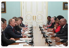 Prime Minister Vladimir Putin meeting with South African President Jacob Zuma|5 august, 2010|19:55