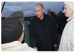 Prime Minister Vladimir Putin visiting the Norilsk Golgotha memorial, built to commemorate the memory of those imprisoned in Norillag|1 september, 2010|09:53