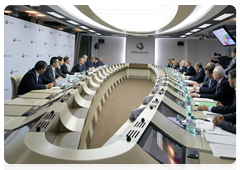 Prime Minister Vladimir Putin at the meeting on government regulation of the microelectronics market|10 september, 2010|17:16