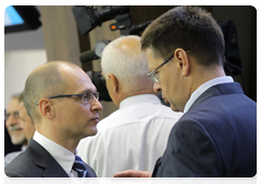 Sergei Kiriyenko, head of the Rosatom state corporation, at a meeting on state regulation of the microelectronics market|10 september, 2010|17:16