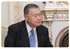 Former Japanese Prime Minister Yoshiro Mori at a meeting with Prime Minister Vladimir Putin|10 september, 2010|19:15