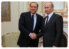 Prime Minister Vladimir Putin during the meeting with Italian Prime Minister Silvio Berlusconi|10 september, 2010|22:53