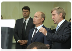 Prime Minister Vladimir Putin touring SIBUR-Neftekhim and LUKoil-Nizhegorodnefteorgsintez production sites|13 september, 2010|18:47