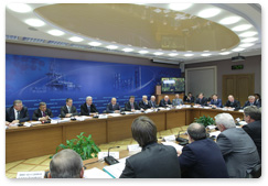 Prime Minister Vladimir Putin chairs a meeting in Nizhny Novgorod to discuss the future of the petrochemical industry