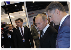 Prime Minister Vladimir Putin at an exhibition of priority projects for the Volga Federal District|14 september, 2010|16:53