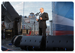 Prime Minister Vladimir Putin giving a speech at art festival in Volga Federal District|14 september, 2010|21:04