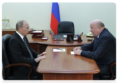 Prime Minister Vladimir Putin meeting with Nizhny Novgorod Region Governor Valery Shantsev|14 september, 2010|21:12