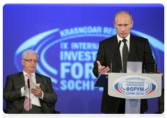 Prime Minister Vladimir Putin at the 9th International Investment Forum Sochi-2010|17 september, 2010|16:23