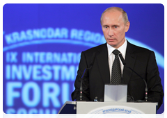 Prime Minister Vladimir Putin at the 9th International Investment Forum Sochi-2010|17 september, 2010|16:23