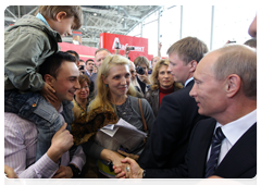 Prime Minister Vladimir Putin at the Moscow International Book Fair|2 september, 2010|17:09