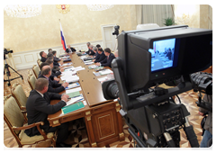 Prime Minister Vladimir Putin at a meeting of the Government Presidium|2 september, 2010|17:51