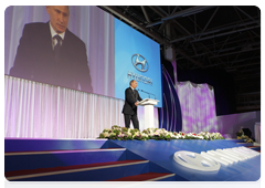 Prime Minister Vladimir Putin at the opening ceremony for a full-cycle Hyundai plant|21 september, 2010|15:34