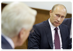 Prime Minister Vladimir Putin meeting with President of Iceland Olafur Ragnar Grimsson|23 september, 2010|14:52