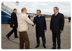 During a working visit to the Komi Republic, Prime Minister Vladimir Putin commented on the resignation of Moscow Mayor Yury Luzhkov at the request of reporters|28 september, 2010|18:21