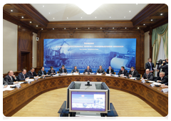 At the meeting chaired by Prime Minister Vladimir Putin to discuss progress made on investment projects in the timber industry|28 september, 2010|20:25