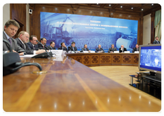 At the meeting chaired by Prime Minister Vladimir Putin to discuss progress made on investment projects in the timber industry|28 september, 2010|20:25