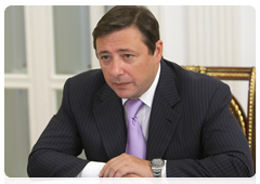 Deputy Prime Minister and the President's plenipotentiary representative in the North Caucasus Federal District Alexander Khloponin at a meeting in Sochi to discuss the economic and social development of the North-Caucasian Federal District|6 september, 2010|16:14