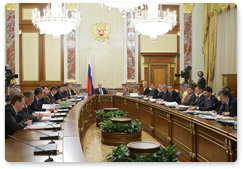 Prime Minister Vladimir Putin chairs a meeting of the Government Commission on Budgetary Planning