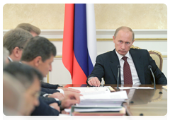Prime Minister Vladimir Putin at the meeting of the Government Presidium|9 september, 2010|16:45