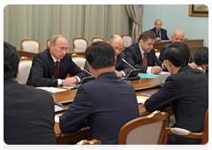 Prime Minister Vladimir Putin  meeting with South Korean President Lee Myung-bak|9 september, 2010|18:35