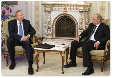 Prime Minister Vladimir Putin meets with top managers of BP