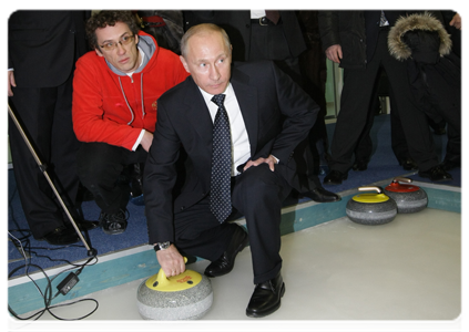 Председатель Правительства Российской Федерации В.В.Путин посетил учебно-тренировочный центр «Новогорск» в Подмосковье|17 января, 2011|20:15