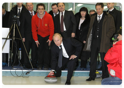 Председатель Правительства Российской Федерации В.В.Путин посетил учебно-тренировочный центр «Новогорск» в Подмосковье|17 января, 2011|20:15