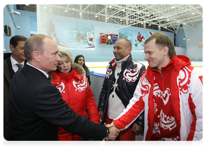 Prime Minister Vladimir Putin visiting the Novogorsk training centre in the Moscow Region|17 january, 2011|20:16