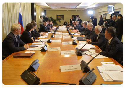 Председатель Правительства Российской Федерации В.В.Путин провёл совещание по стратегии развития банковского сектора до 2015 года|24 января, 2011|17:56