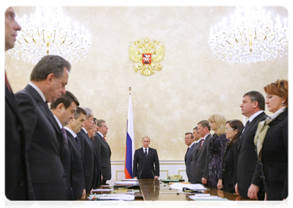 Prime Minister Vladimir Putin chairing Government Presidium meeting|25 january, 2011|16:53