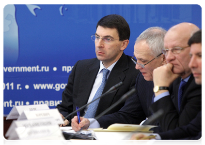 Minister of Communications and Mass Media Igor Shchegolev during a meeting of the Presidium of the Presidential Council on Developing Local Self-Government regarding measures to improve federal and municipal public services|27 january, 2011|19:14