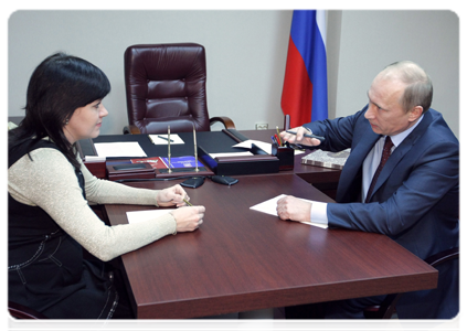 Prime Minister Vladimir Putin meeting with citizens in the public reception office of United Russia’s chairman in Orenburg|27 january, 2011|21:00