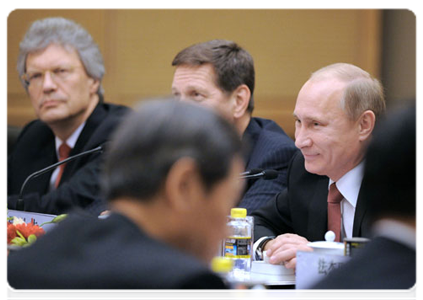 Prime Minister Vladimir Putin and State Council of the People's Republic of China Premier Wen Jiabao hold the sixteenth regular meeting between their countries' heads of government|11 october, 2011|13:58