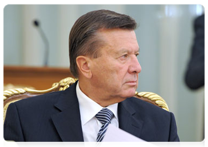 First Deputy Prime Minister Viktor Zubkov at a meeting of the Government Presidium|13 october, 2011|17:24