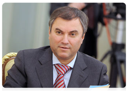 Deputy Prime Minister and Chief of the Government Staff Vyacheslav Volodin at a meeting of the Government Presidium|13 october, 2011|17:24