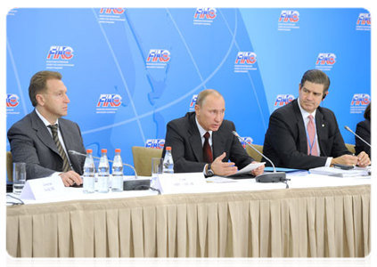 Prime Minister Vladimir Putin chairing a meeting of the Foreign Investment Advisory Council (FIAC)|17 october, 2011|14:31