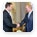 Russian Prime Minister Vladimir Putin meets with Moldovan Prime Minister Vladimir Filat