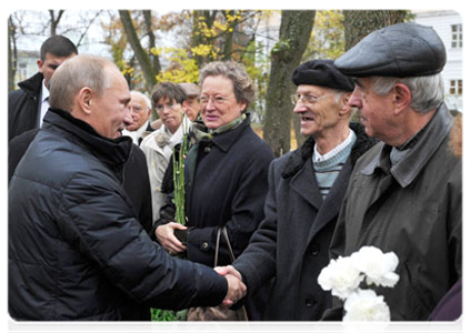 Prime Minister Vladimir Putin at the celebrations marking the 200th anniversary of the Imperial Lyceum at Tsarskoye Selo|19 october, 2011|15:09