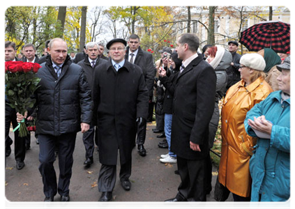 Prime Minister Vladimir Putin at the celebrations marking the 200th anniversary of the Imperial Lyceum at Tsarskoye Selo|19 october, 2011|15:09