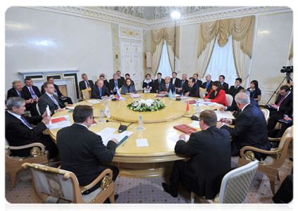 Prime Minister Vladimir Putin attends a meeting of the Supreme Body of the Customs Union held at the level of heads of government|19 october, 2011|18:00