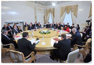 Prime Minister Vladimir Putin attends a meeting of the Supreme Body of the Customs Union held at the level of heads of government