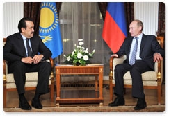 Prime Minister Vladimir Putin meets with Prime Minister of Kazakhstan Karim Massimov