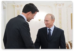 Prime Minister Vladimir Putin meets with Prime Minister of the Netherlands Mark Rutte